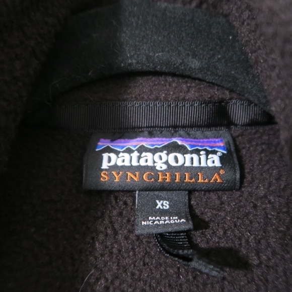 Patagonia‎ Synchilla Fleece Black Vest Zip Up Outdoor Athletic Camping XS - Picture 5 of 10